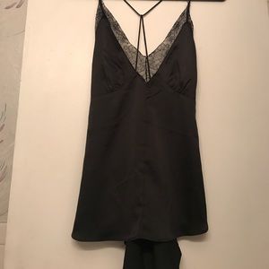 Black tank top with lace