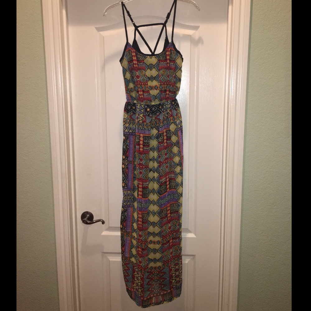 Strappy maxi dress