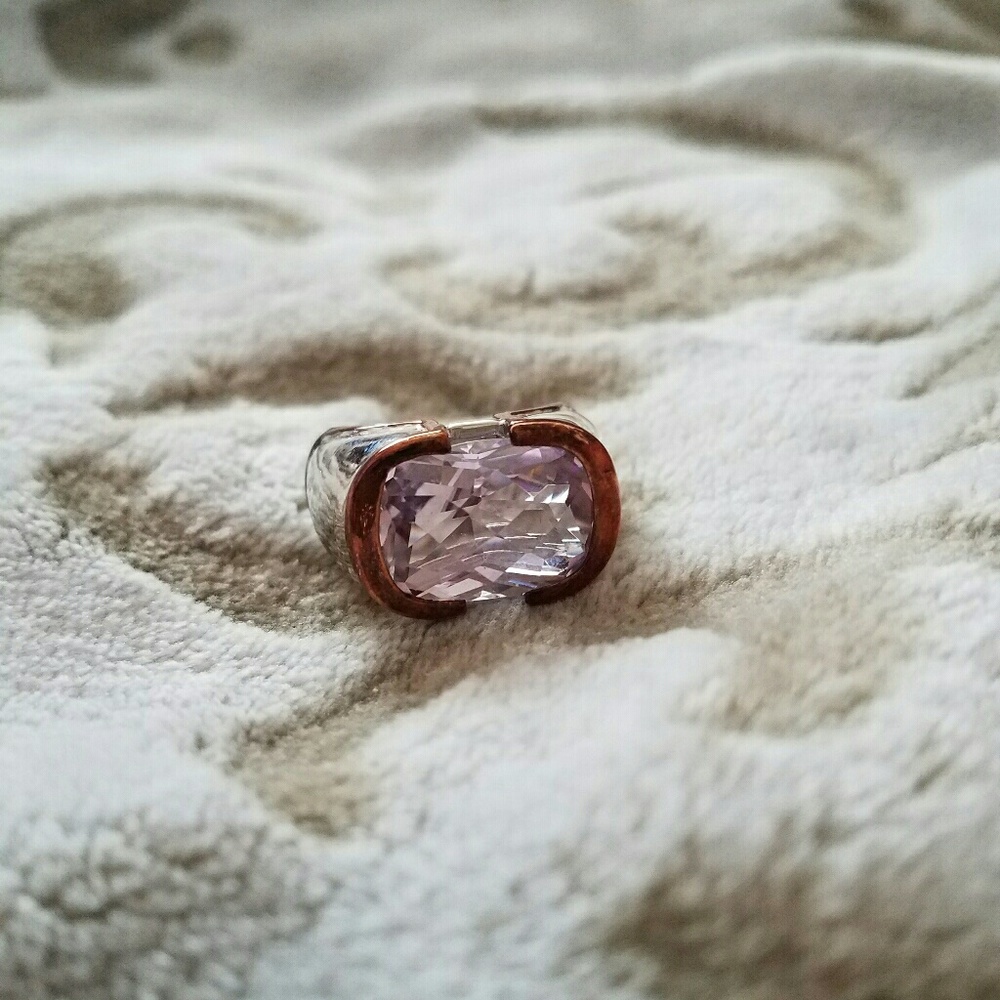 Sima Khorsandi ~ Lavender Crystal & Silver Ring