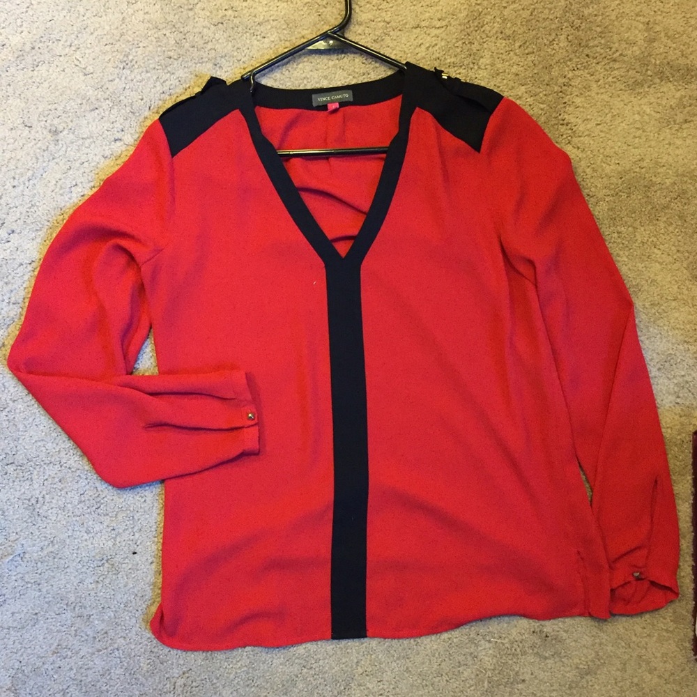 Vince Camuto Red Top