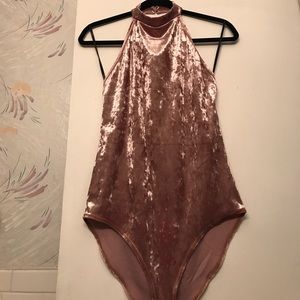 One piece velvet