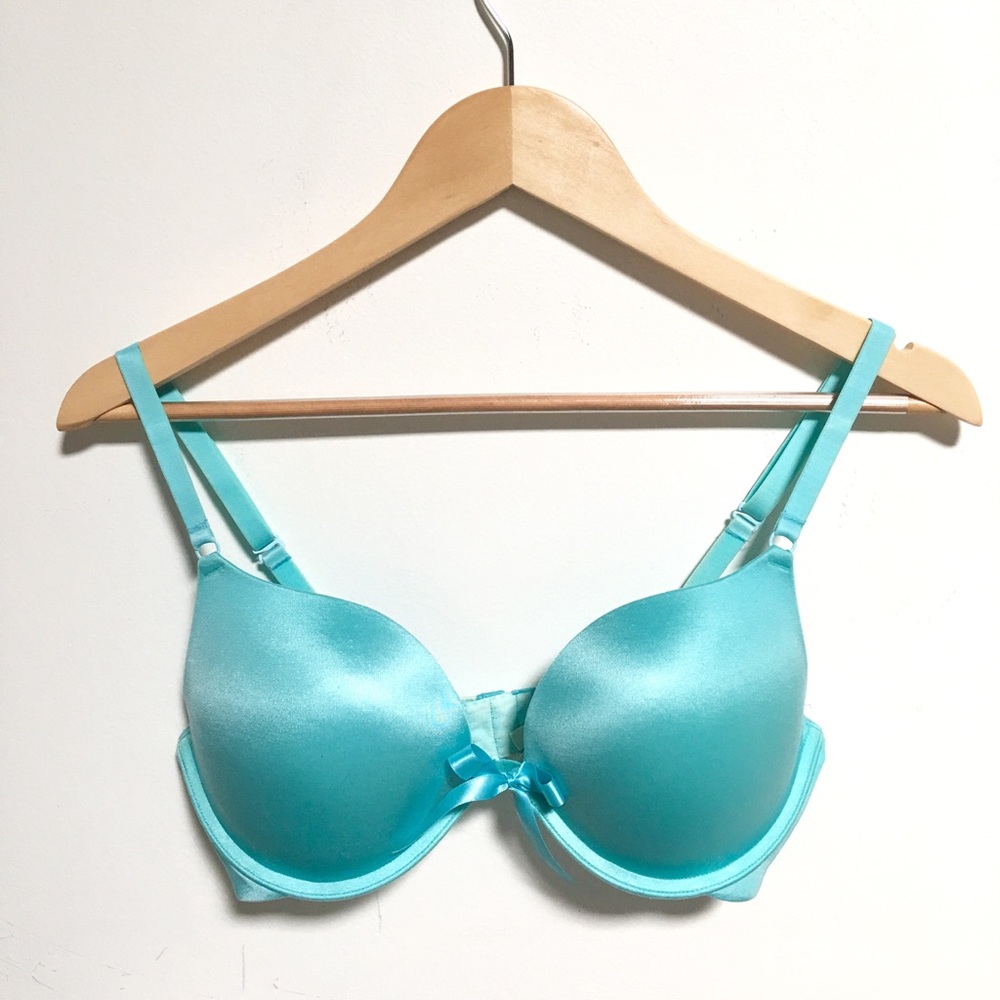 FRONT+BACK HOOK BOMBSHELL Satin Push-Up Bra💙