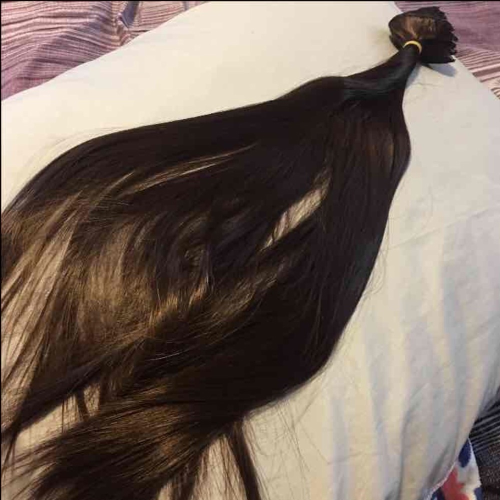 12 piece hair extentions dark brown