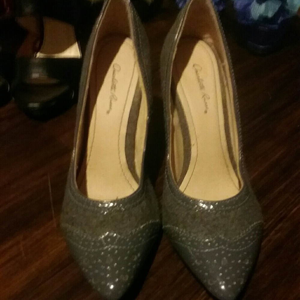 Small heel  grey  woman  size6.5