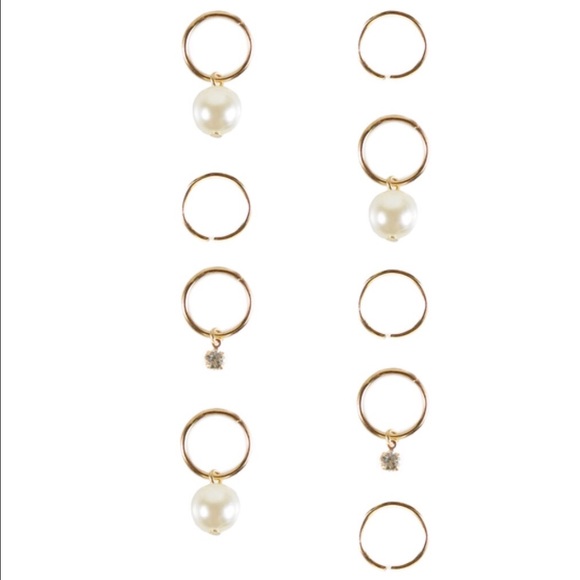 🎈SALE Trendy Hair Bling Rings - Pack of 8 - AC-12 - Picture 2 of 6