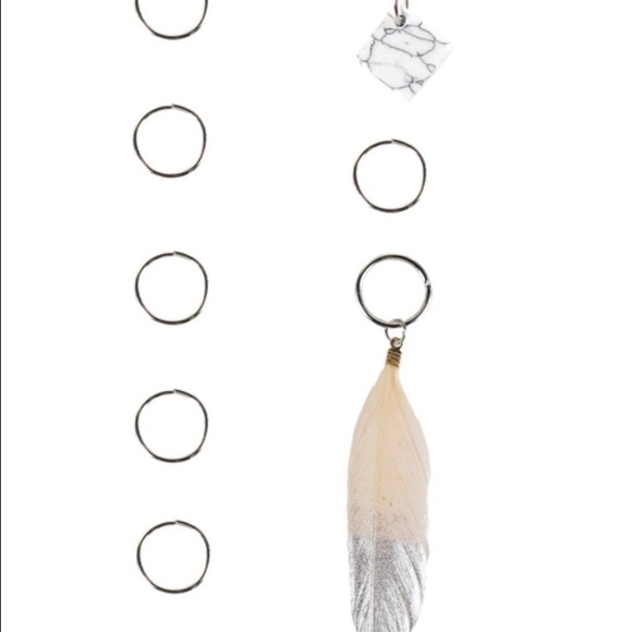 🎈SALE Trendy Hair Bling Rings - Pack of 8 - AC-12 - Picture 4 of 6