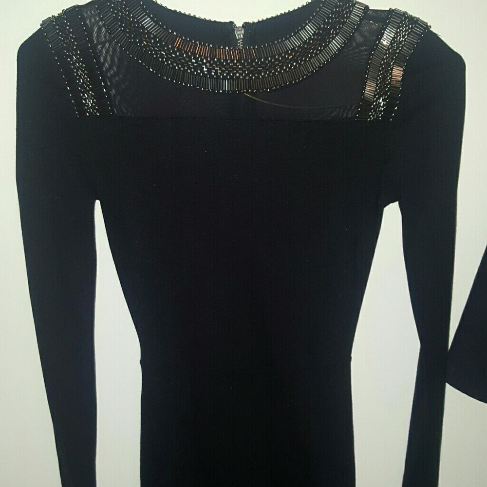 ARMANI Exchange Detailed Neck Dress