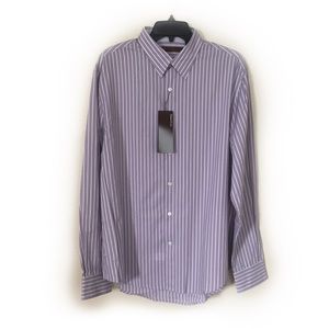 NWT Perry Ellis Purple Men's Dress Shirt - Size L