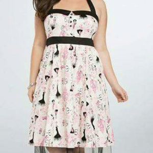 Torrid 18 Barbie retro halter swing dress Torrid 18 Barbie retro halter swing dress