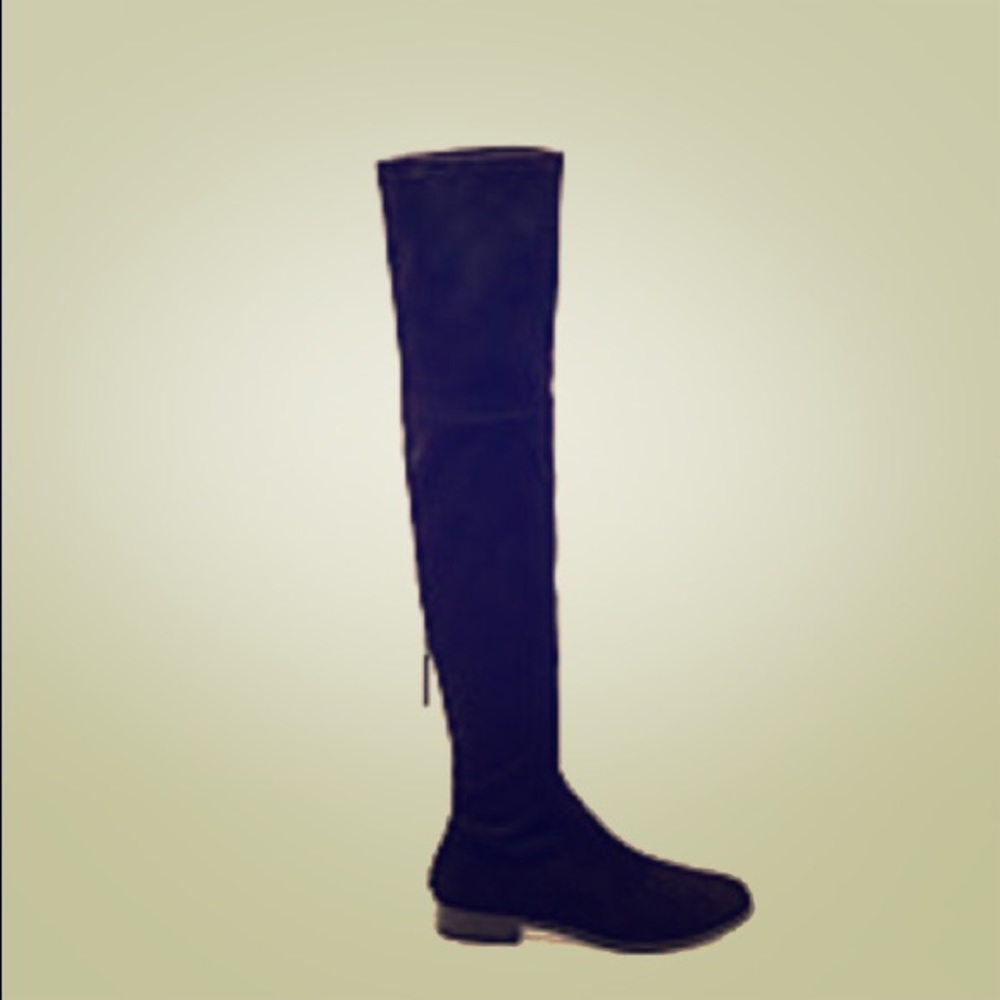 Steve Madden Odessa black suede high boot