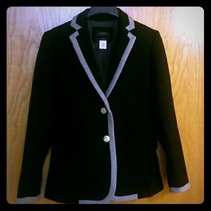 J.Crew Hacking Schoolboy Black Jacket