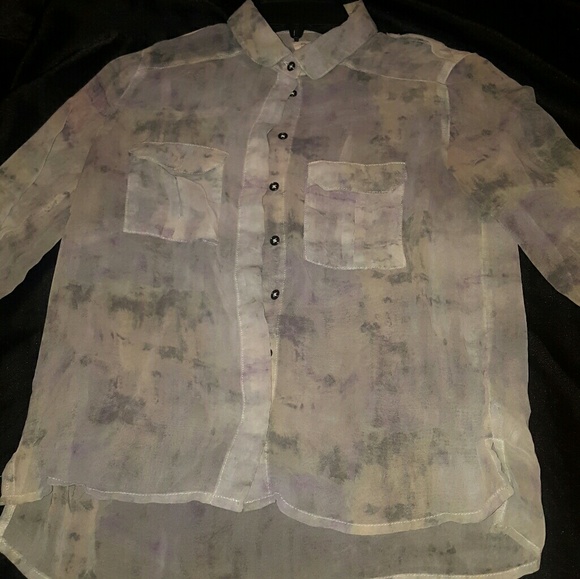URBAN Outfitters Sheer Spring Blouse - Picture 1 of 2