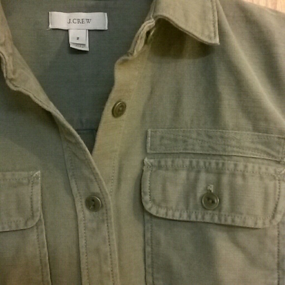 J.Crew Boyfriend Fatigue shirt - Picture 2 of 3