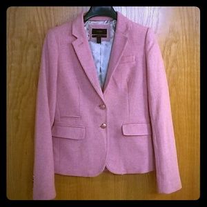 J.Crew Schoolboy Blazer Jacket Pink Herringbone