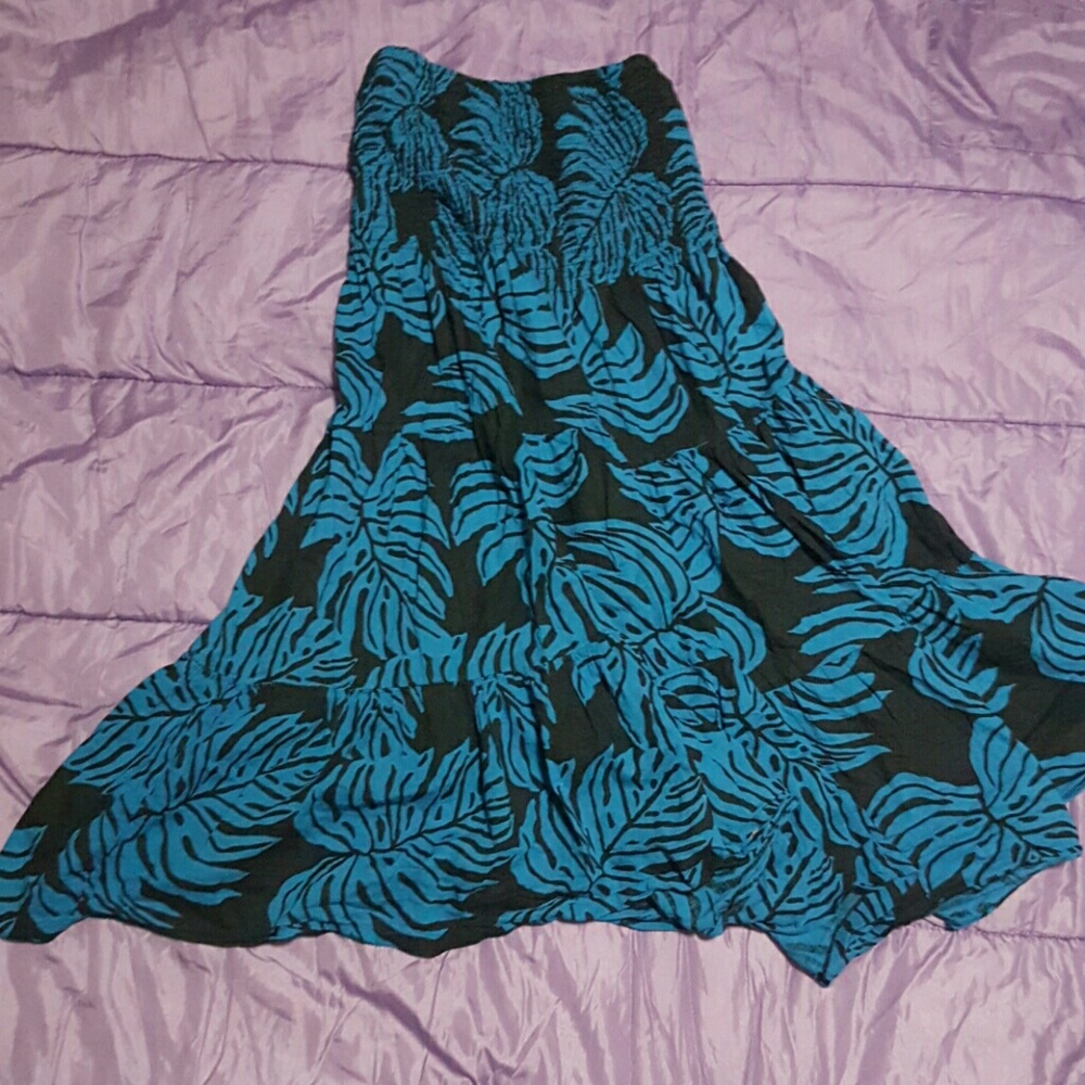 Strapless summer dress