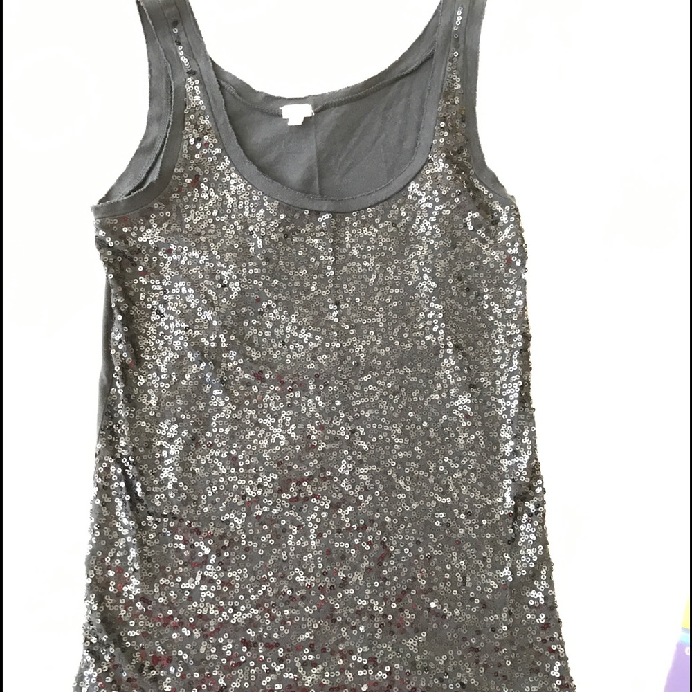 J crew sequins top