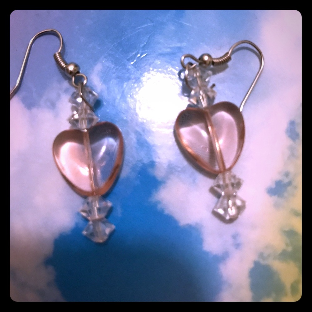 Pink earrings