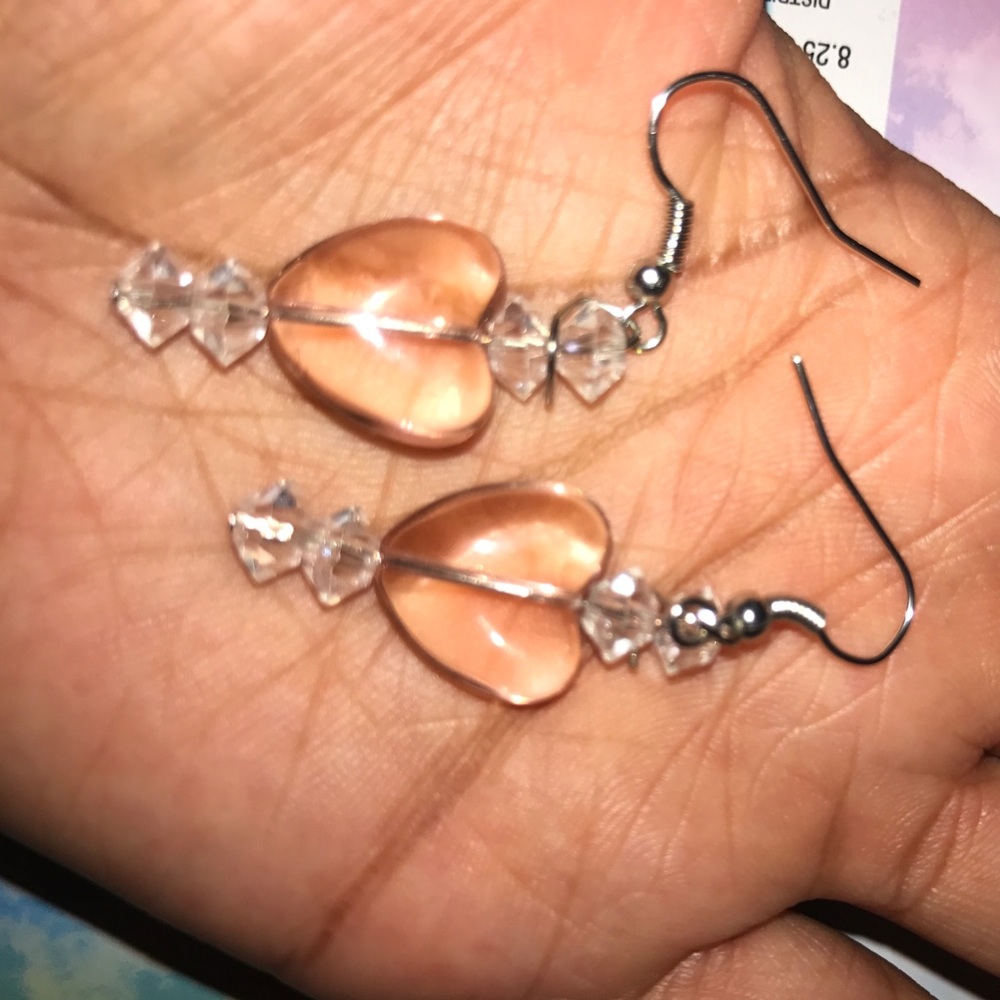 Pink earrings - Picture 3 of 3