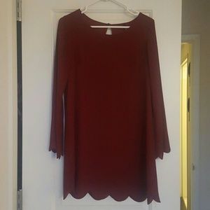 Peppermint Brand Bell-sleeved Cocktail Dress