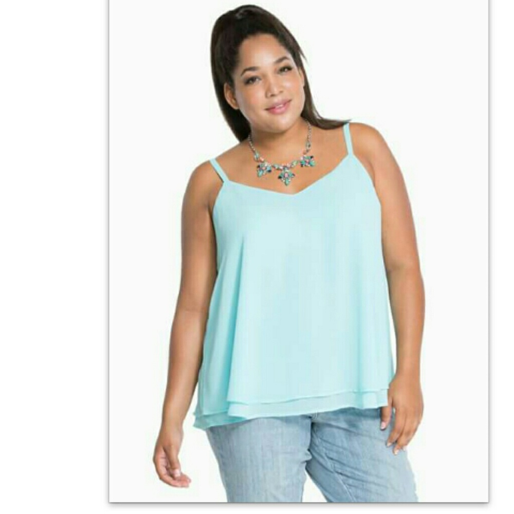 Double layer chiffon torrid cami nwt size 1