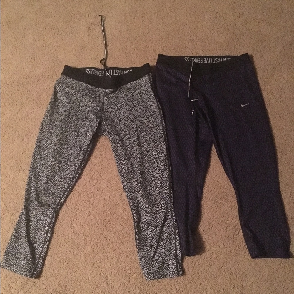 2 pair Nike workout pants