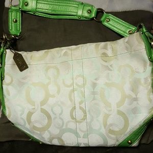 Mid size coach purse great for spring