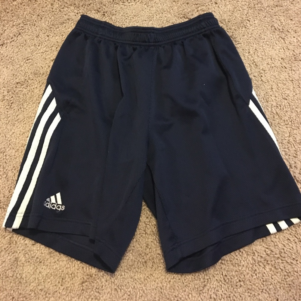 Blue adidas shorts