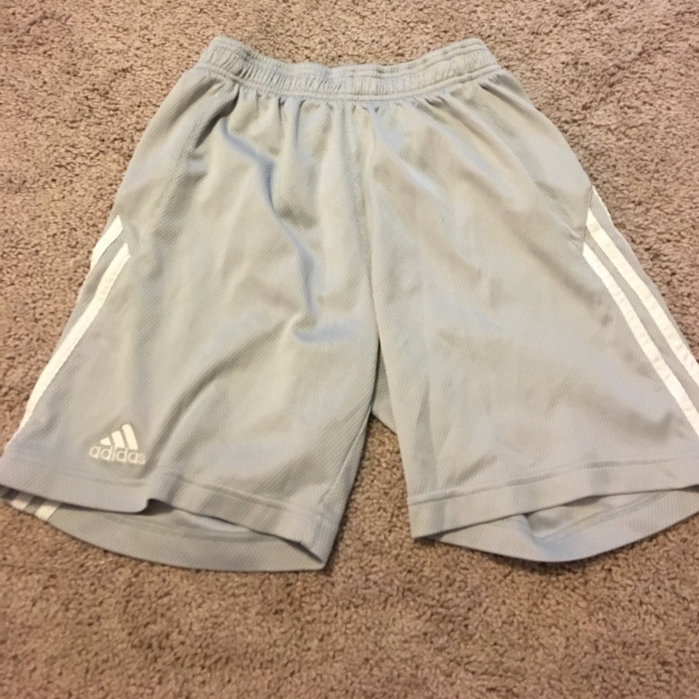 Grey adidas shorts