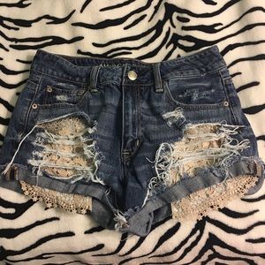 American eagle lace pocket shorts