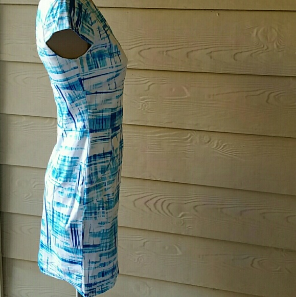 Guess blue and white sheath dress. Size 2 - Picture 2 of 7