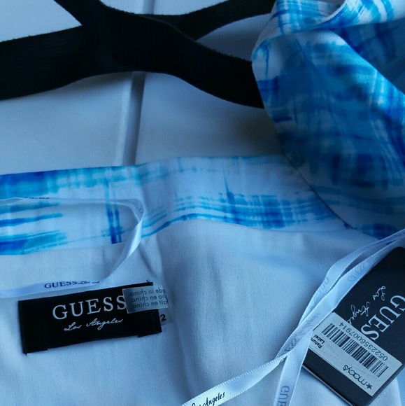 Guess blue and white sheath dress. Size 2 - Picture 6 of 7