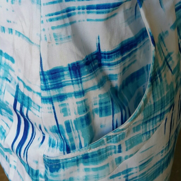 Guess blue and white sheath dress. Size 2 - Picture 7 of 7