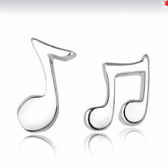 💥NEW💥STERLING MUSIC NOTE CHARM EARRINGS 🎵🎶🎵🎶 - Picture 6 of 8