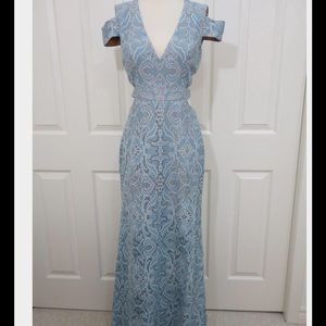 BCBGMAXAZRIA Women's Ava Cut-Out Gown