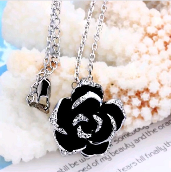 ✨SALE!✨CC Camellia Swarovski Necklace✨ - Picture 3 of 3