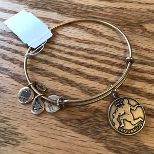 Alex and Ani gold Aquarius bracelet