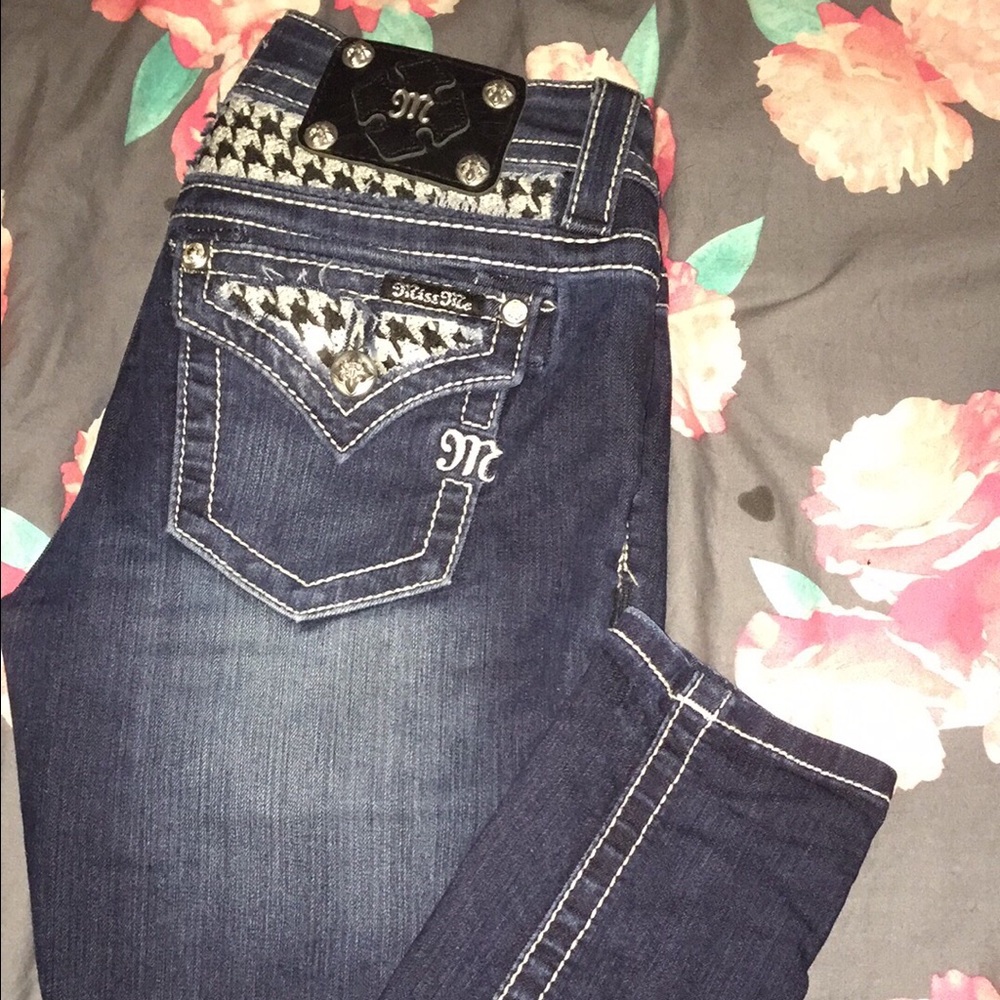 Miss me houndstooth skinnies