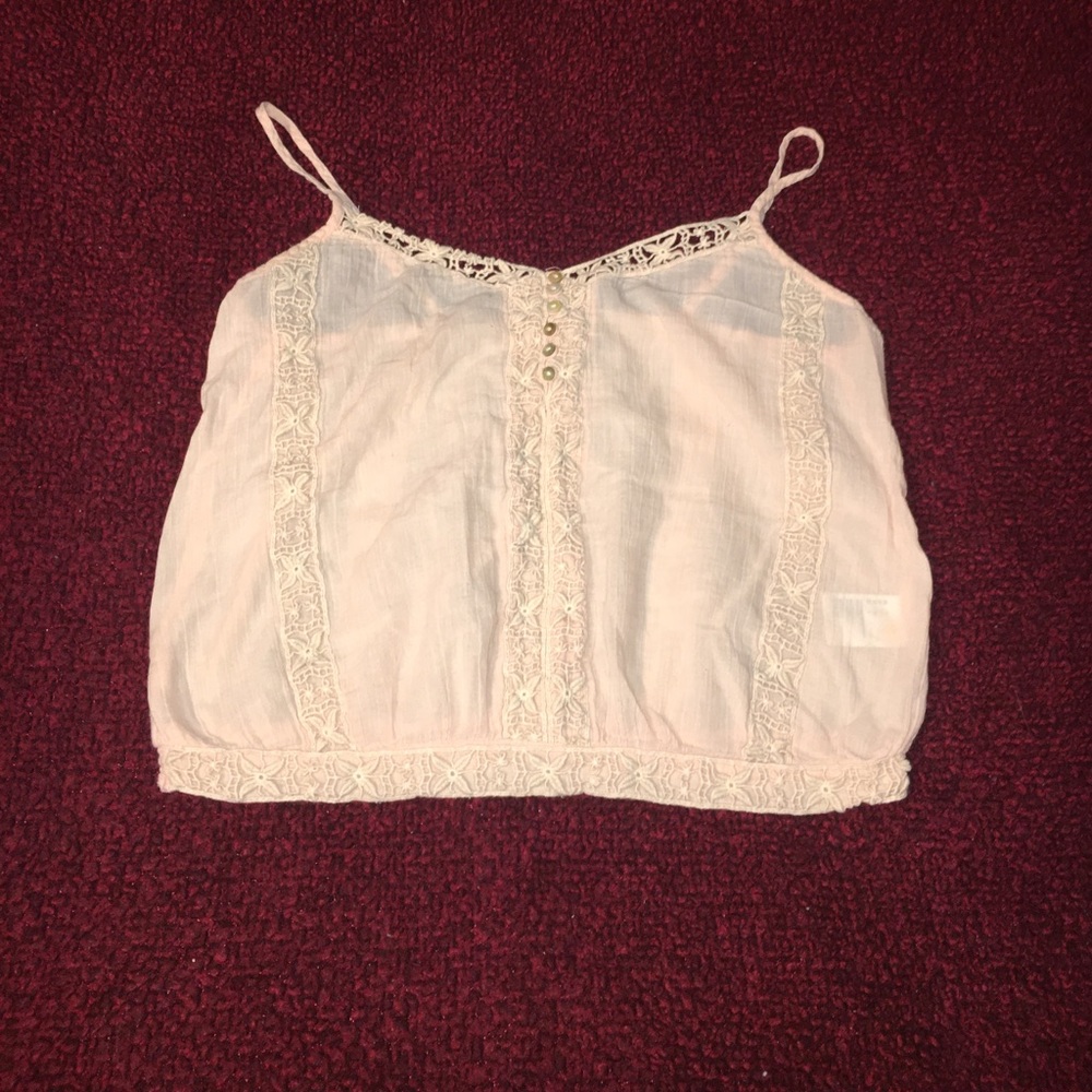 Ae lace accent tank