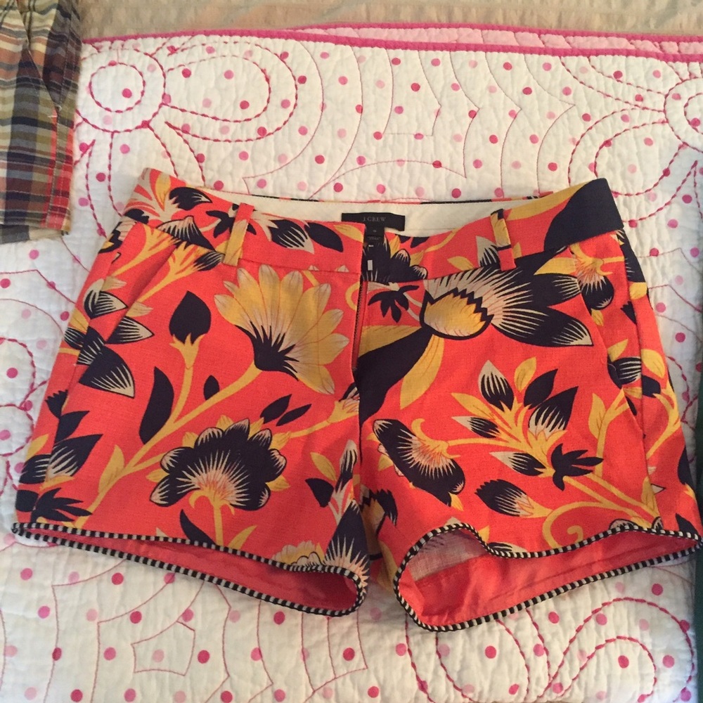 J. Crew tropical floral shorts