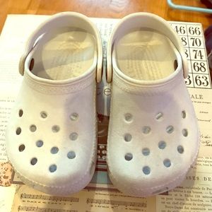 White Classic Crocs