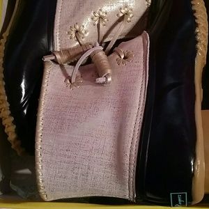 Jack Rogers Chloe Midnight blue and silver