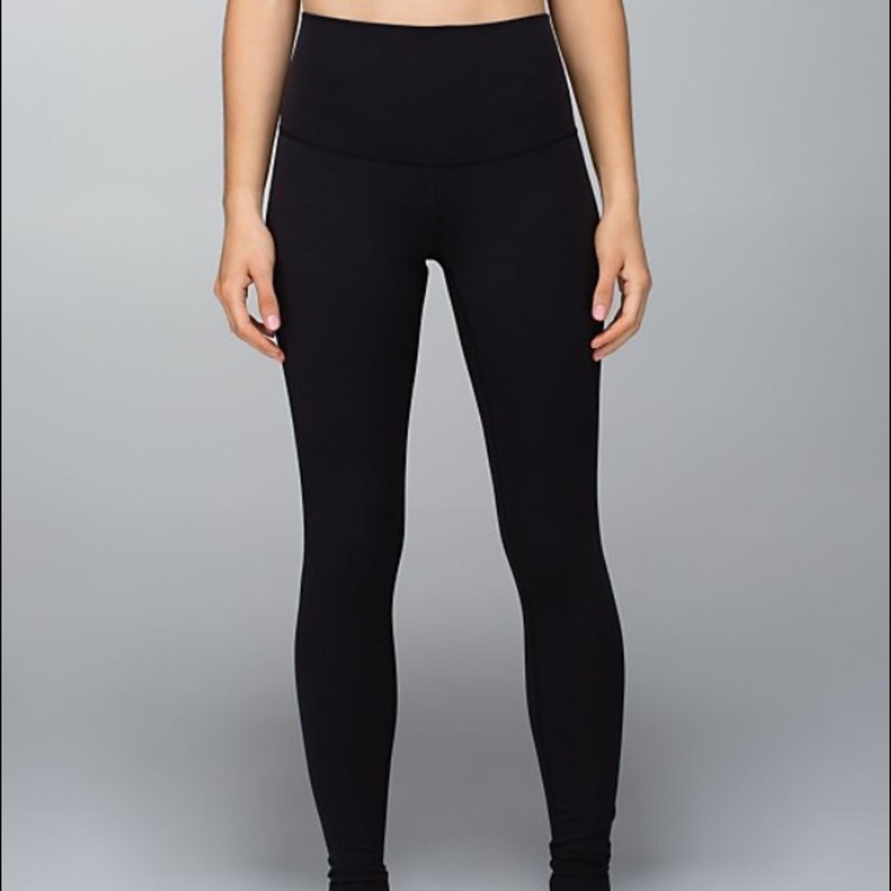 ISO BLACK HIGH RISE FULL LENGTH LEGGINGS SIZE 10