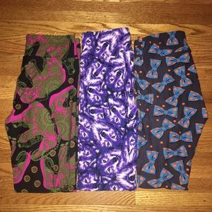 Selling as a lot 3 pairs of Lularoe leggings