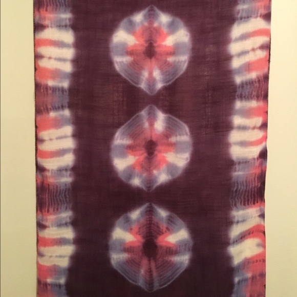 Purple Tie Dye Scarf - Picture 4 of 5