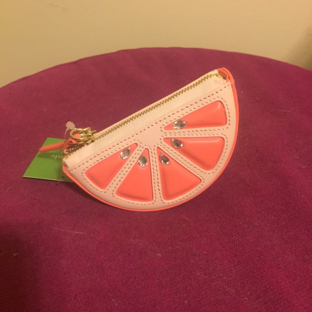 Nwt Kate spade grapefruit coin purse
