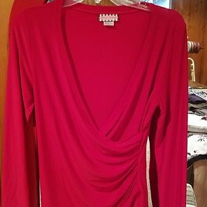 Pinup Couture Red blouse