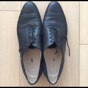 J.Crew black leather shoes