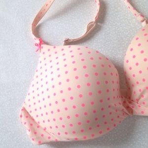 Victoria's Secret Intimates & Sleepwear - VS Victoria secret 34B pink poke-a-dot plunge bra Victoria's Secret Intimates & Sleepwear - VS Victoria secret 34B pink poke-a-dot plunge bra