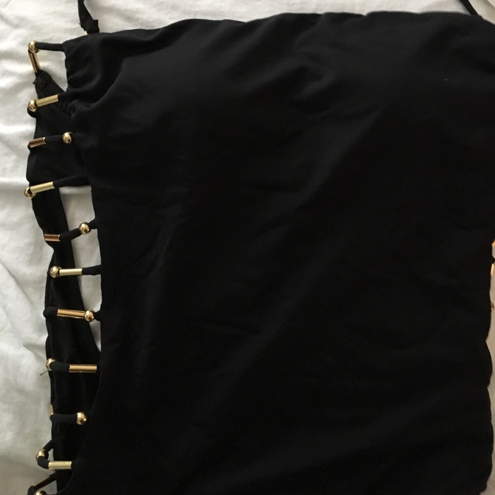 Trina Turk Rivera Bandeau One-Piece Black Sz 4