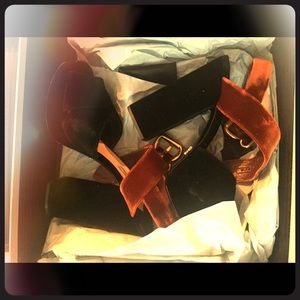 Prada Velvet Platforms
